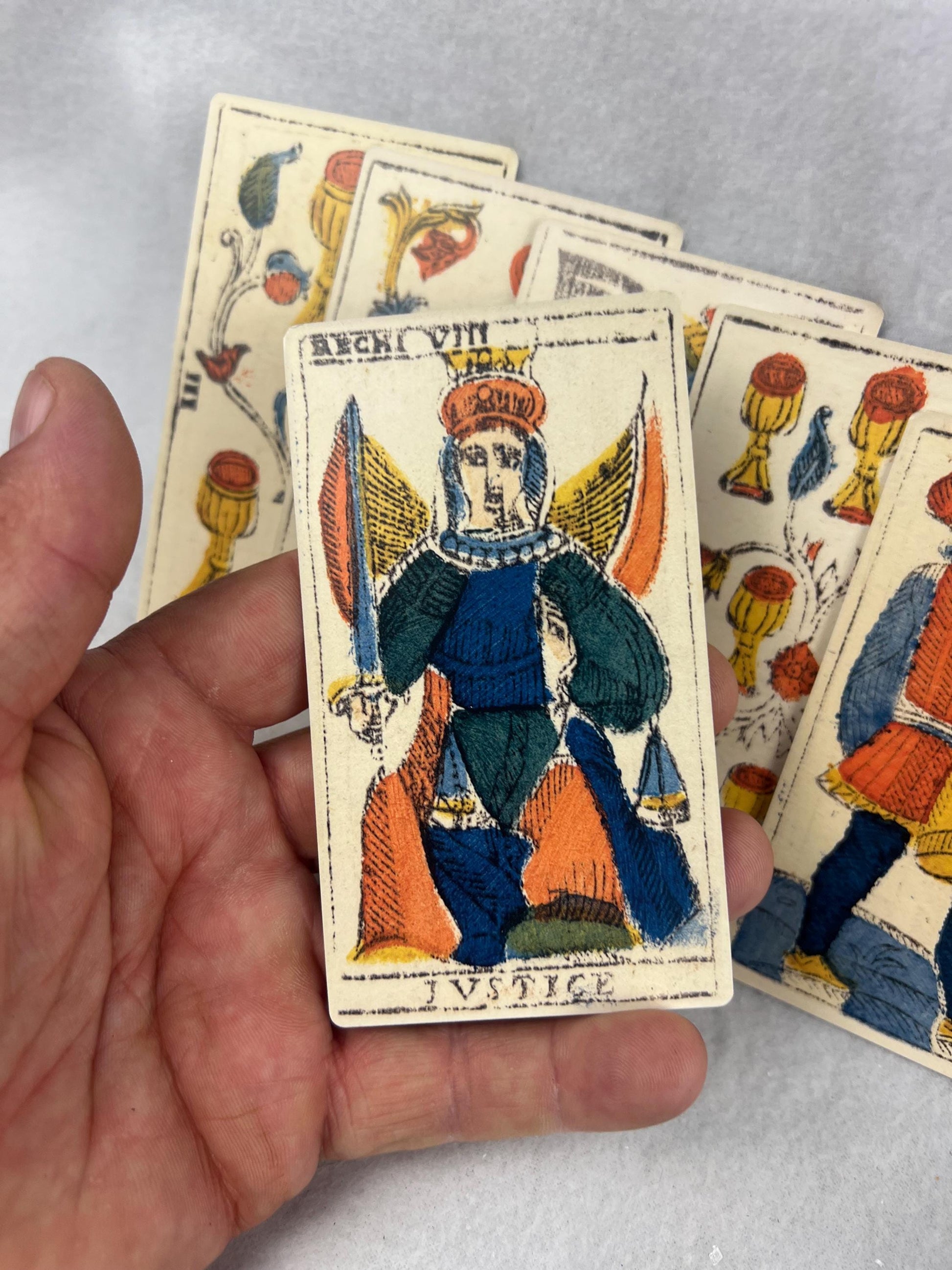 Tarocchi Marsigliesi Fratelli Recchi 1830 78 Cards Fully Licensed and Original Inclusive Tarot Deck Guidebook Home Decor Gift