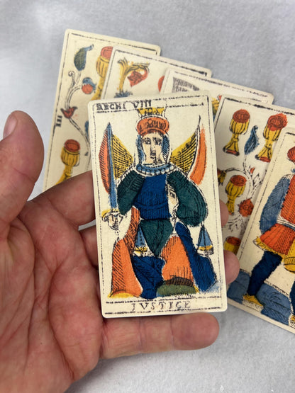 Tarocchi Marsigliesi Fratelli Recchi 1830 78 Cards Fully Licensed and Original Inclusive Tarot Deck Guidebook Home Decor Gift