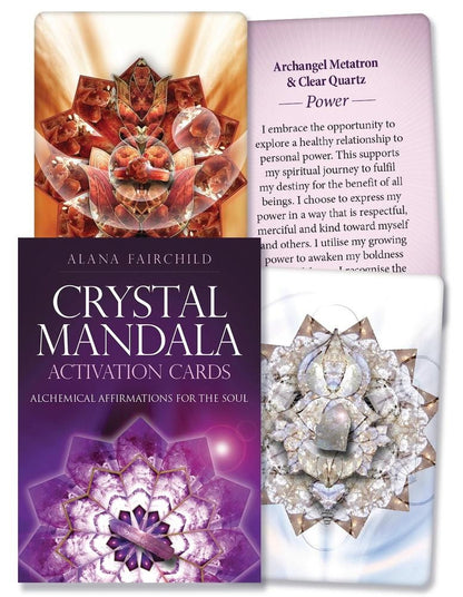 Crystal Activation Mandala Cards Fully Licensed and Original Inclusive Tarot Deck Guidebook Home Decor Gift