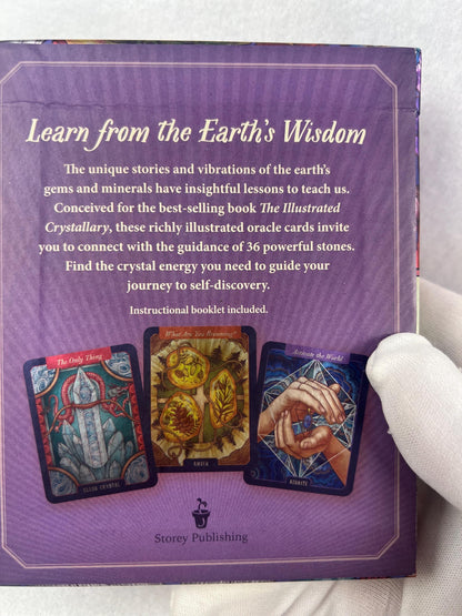 The Illustrated Crystallary Oracle Cards 36 Cards Fully Licensed and Original Inclusive Tarot Deck Guidebook Home Decor Gift