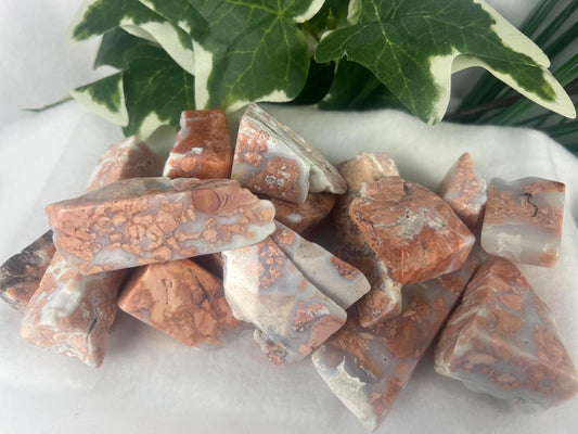 Antique Rose Agate Crystal Polished Thumb Stone Pocket Anxiety Palm Stone Worry Meditation Worry Xmas Home Decor Birthday Gift Christmas
