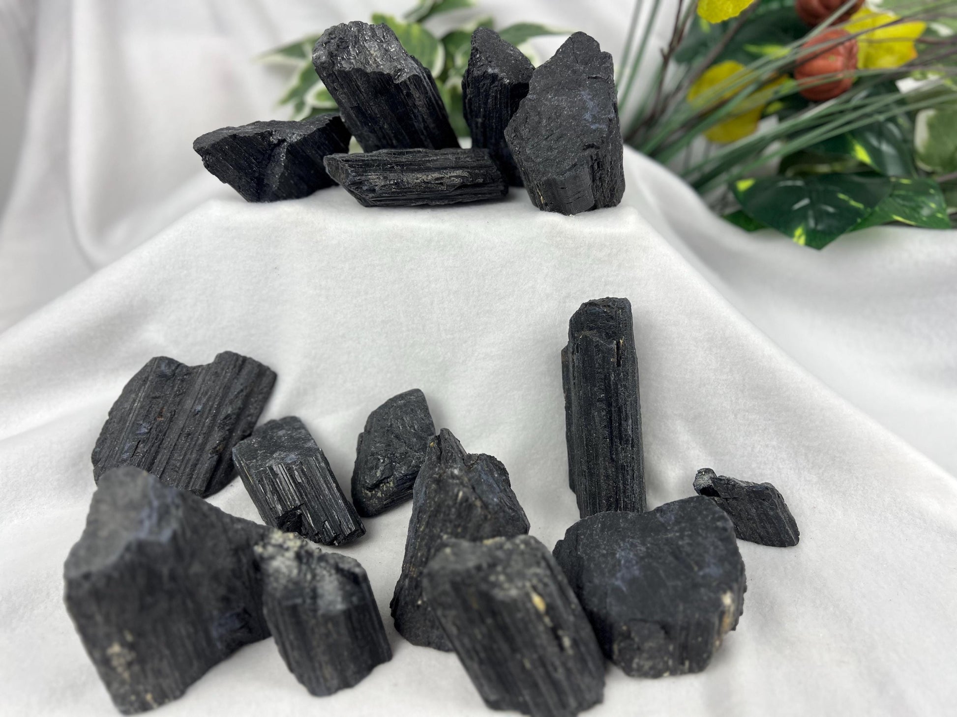 Raw Afghan Black Tourmaline Natural Crystal Raw Worry Stone Home Decor Anxiety Pocket Distraction Meditation Gift Birthday Christmas