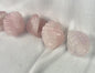 Rose Quartz Scallop Carved Palm Stone: Polished Crystal Decor Home Decor Worry Pocket Stress Anxiety Palm Stone