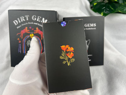 Dirt Gems Plant Oracle Deck 78 Cards Fully Licensed and Original Inclusive Tarot Deck Guidebook Home Decor Gift