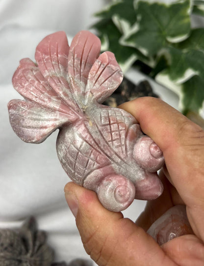 Hand Carved Crystal Goldfish Statue: Feng Shui Home Decor