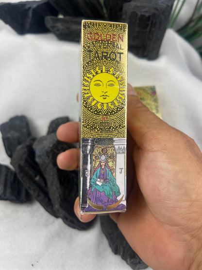 Golden Universal Tarot Deck 78 Cards Fully Licensed and Original Inclusive Tarot Deck Guidebook Home Decor Gift