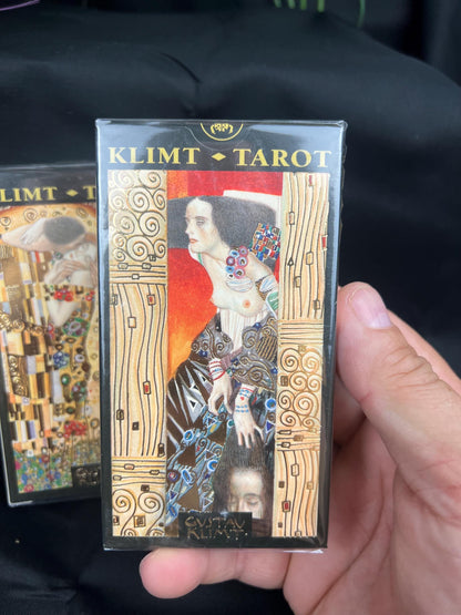 Golden Tarot of Klimt Deck 78 Cards Fully Licensed and Original Inclusive Tarot Deck Guidebook Home Decor Gift
