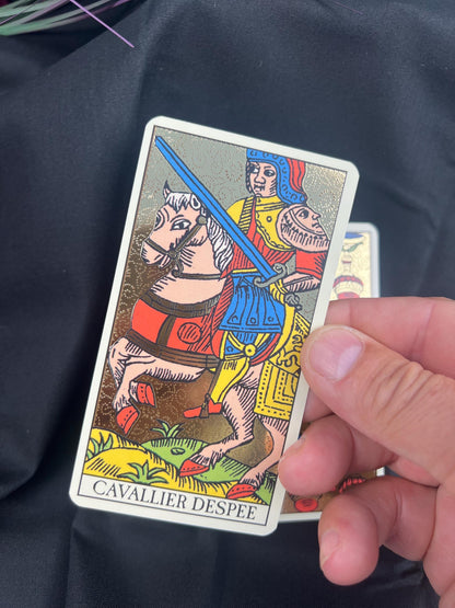 Golden Tarot of Marseille 1751 Deck 78 Cards Fully Licensed and Original Inclusive Tarot Deck Guidebook Home Decor Gift