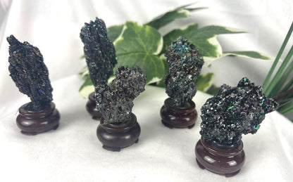 Base Mounted Berthierite Stone: Home Decor Display Home Decor Worry Pocket Stress Anxiety Palm Stone