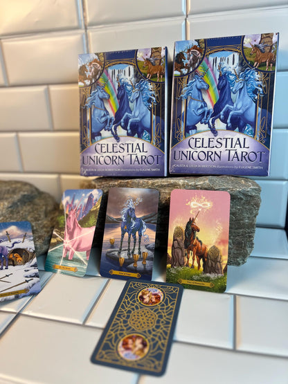 Celestial Unicorn Tarot Deck and Guidebook 78 Cards Fully Licensed and Original Inclusive Tarot Deck Guidebook Home Decor Gift