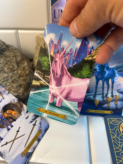Celestial Unicorn Tarot Deck and Guidebook 78 Cards Fully Licensed and Original Inclusive Tarot Deck Guidebook Home Decor Gift
