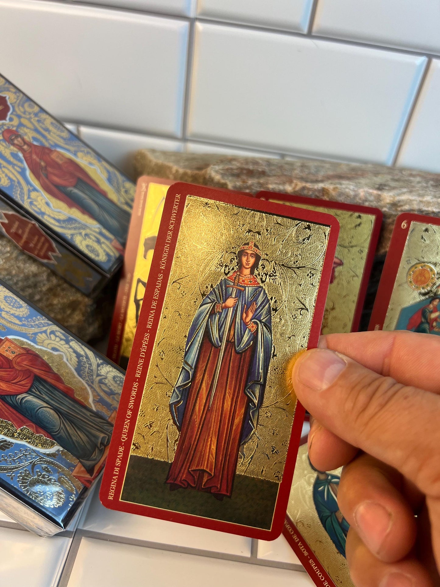 The Golden Tarot of the Tsar Fully Licensed Original Tarot Deck Guidebook Lo Scarabeo Limited Edition Birthday 78 Cards Birthday Xmas Gift