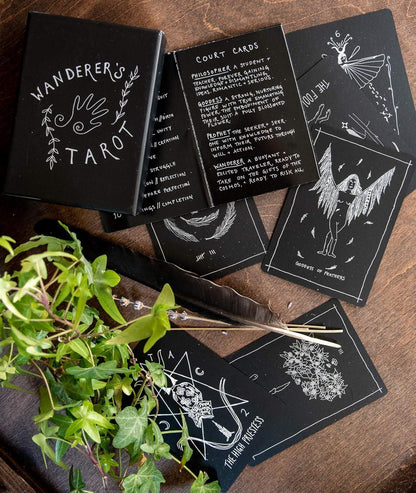 The Wanderers Tarot Deck by Casey Zabala 78 Cards Fully Licensed and Original Inclusive Tarot Deck Guidebook Home Decor Gift