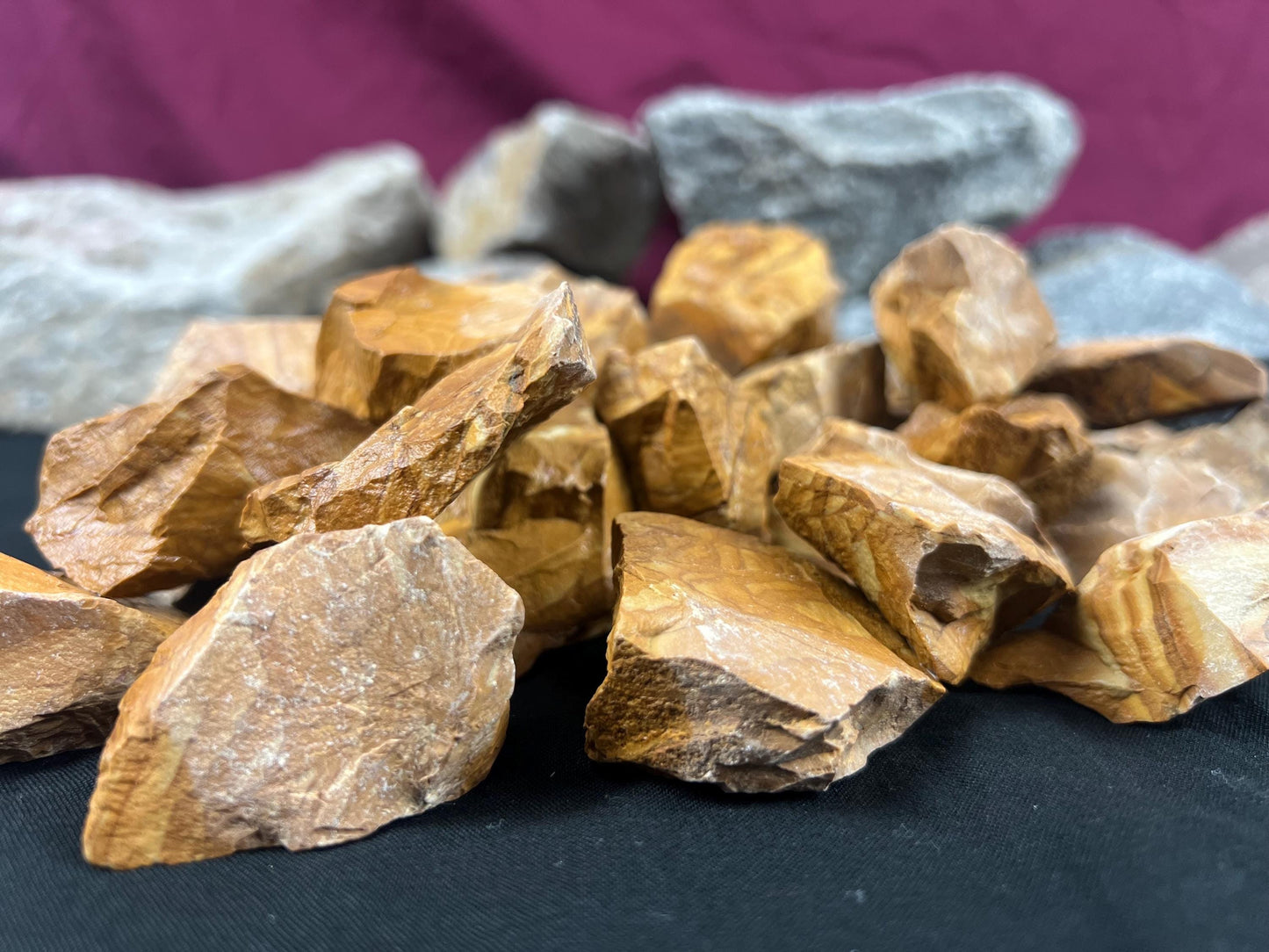 Owyhee Jasper Palm Stone: Natural Landscape Crystal for Meditation