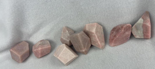 Andean Pink Opal Crystal: Free Form Stone for Anxiety Relief Home Decor Worry Pocket Stress Anxiety Palm Stone