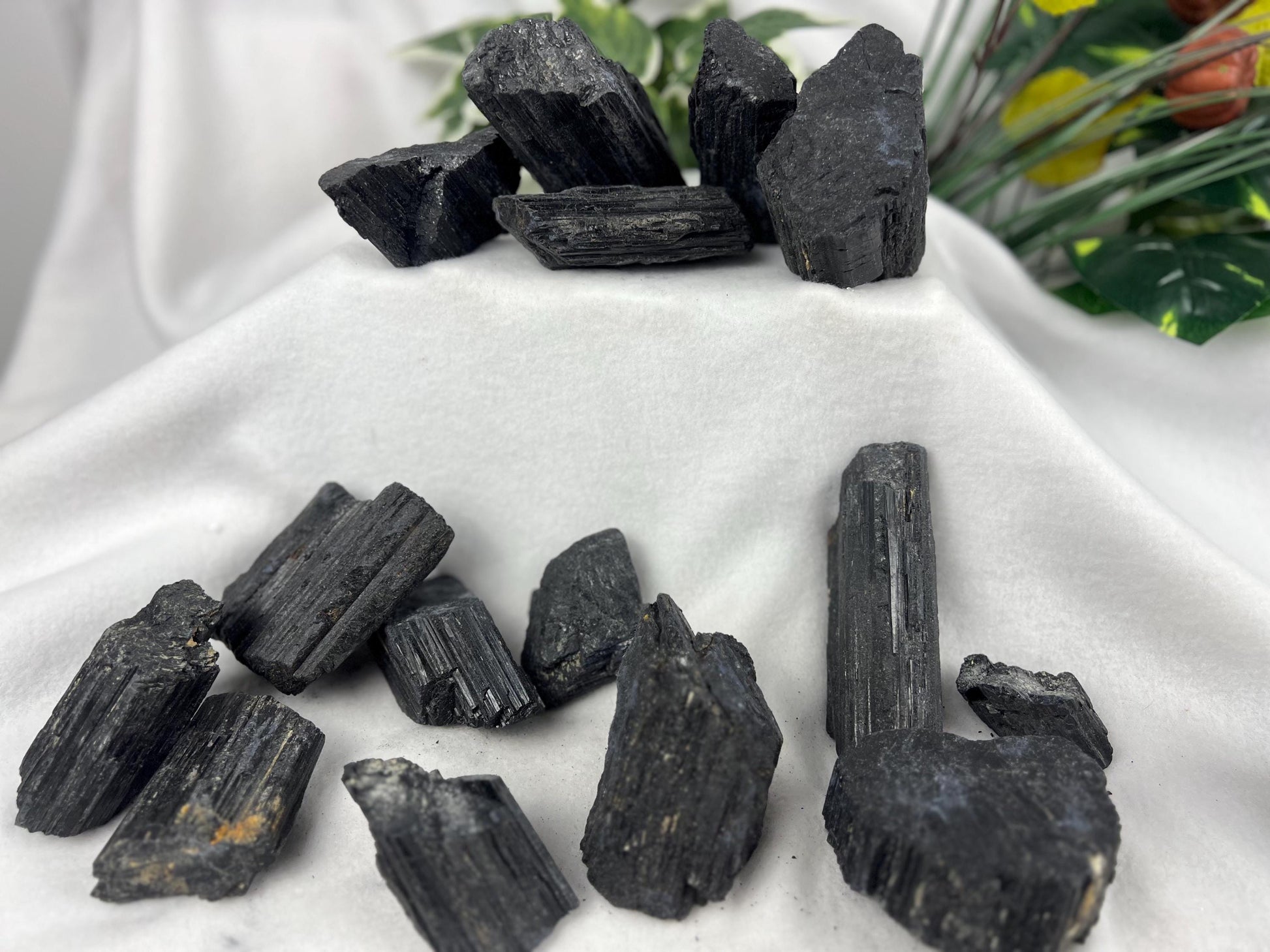 Raw Afghan Black Tourmaline Specimens Natural Fresh Mined Untreated Carved Crystal Worry Anxiety Distraction Home Decor Gift Christmas Xmas