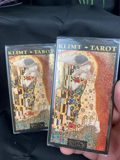 Golden Tarot of Klimt Deck 78 Cards Fully Licensed and Original Inclusive Tarot Deck Guidebook Home Decor Gift