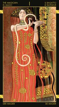 Golden Tarot of Klimt Deck 78 Cards Fully Licensed and Original Inclusive Tarot Deck Guidebook Home Decor Gift