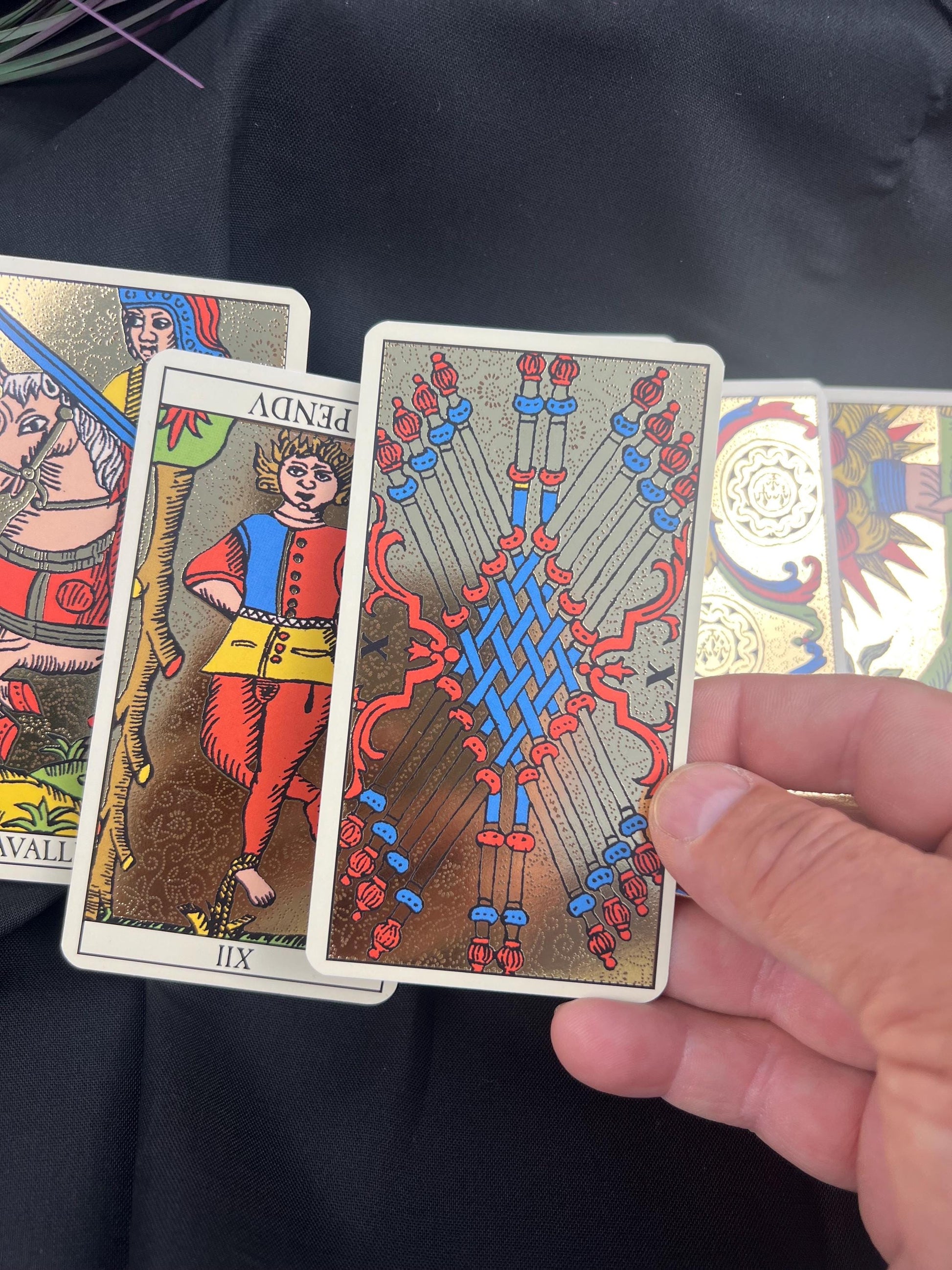 Golden Tarot of Marseille 1751 Deck 78 Cards Fully Licensed and Original Inclusive Tarot Deck Guidebook Home Decor Gift