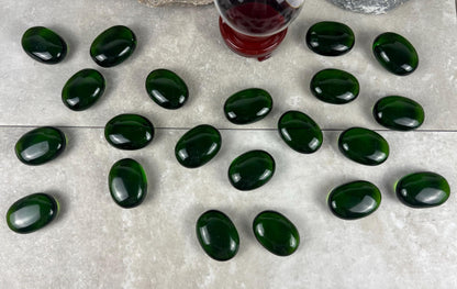 Prasiolite Green Quartz Palm Stone: Anxiety Relief Meditation Gift Home Decor Worry Pocket Stress Anxiety Palm Stone