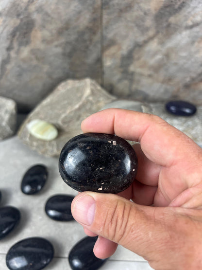 Galaxy Copper Palm Stone: Congolese Crystal for Meditation & Anxiety Home Decor Worry Pocket Stress Anxiety Palm Stone