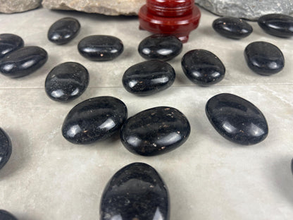 Galaxy Copper Palm Stone: Congolese Crystal for Meditation & Anxiety Home Decor Worry Pocket Stress Anxiety Palm Stone