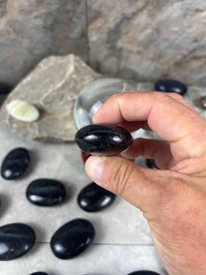 Galaxy Copper Palm Stone: Congolese Crystal for Meditation & Anxiety Home Decor Worry Pocket Stress Anxiety Palm Stone