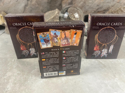 Native American Oracle Cards Illustrated Fully Licensed and Original Inclusive Tarot Deck Guidebook Home Decor Gift