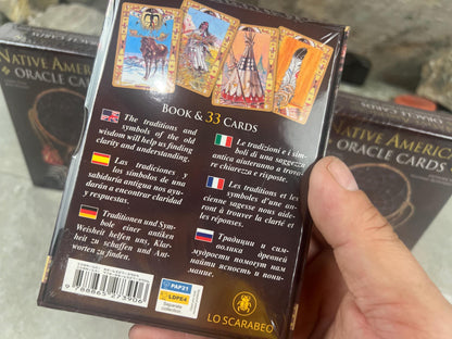 Native American Oracle Cards Illustrated Fully Licensed and Original Inclusive Tarot Deck Guidebook Home Decor Gift