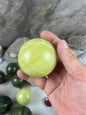 Nephrite, Imperial, and Lemon Jade Spheres: Reflective Home Decor