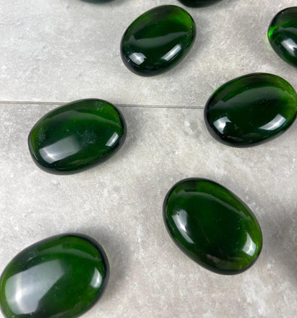 Prasiolite Green Quartz Palm Stone: Anxiety Relief Meditation Gift Home Decor Worry Pocket Stress Anxiety Palm Stone
