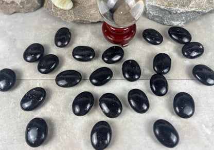 Galaxy Copper Palm Stone: Congolese Crystal for Meditation & Anxiety Home Decor Worry Pocket Stress Anxiety Palm Stone