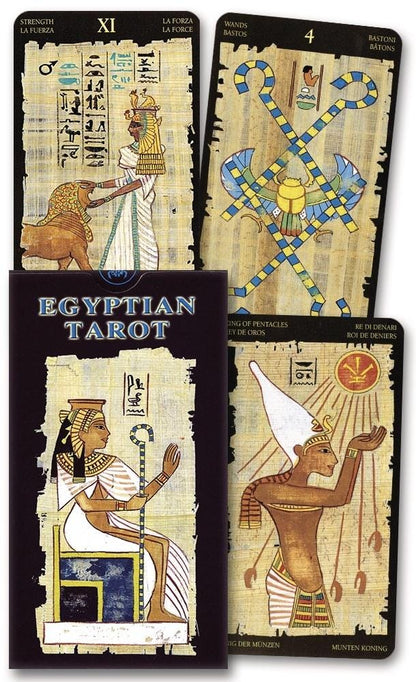 Egyptian Tarot Lo Scarabeo 78 Cards Fully Licensed and Original Inclusive Tarot Deck Guidebook Home Decor Gift