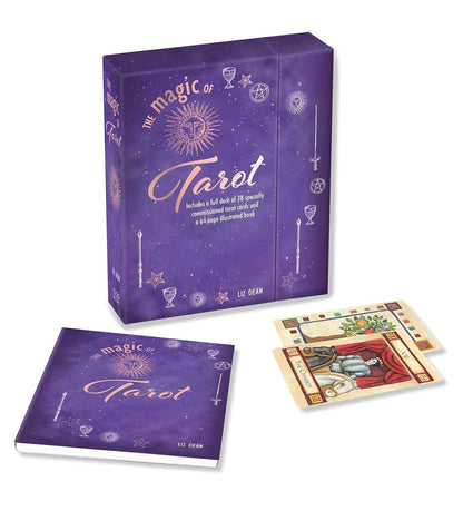 Magic of Tarot 78-Card Tarot Deck with Illustrated Guidebook Fully Licensed and Original Inclusive Tarot Deck Guidebook Gift