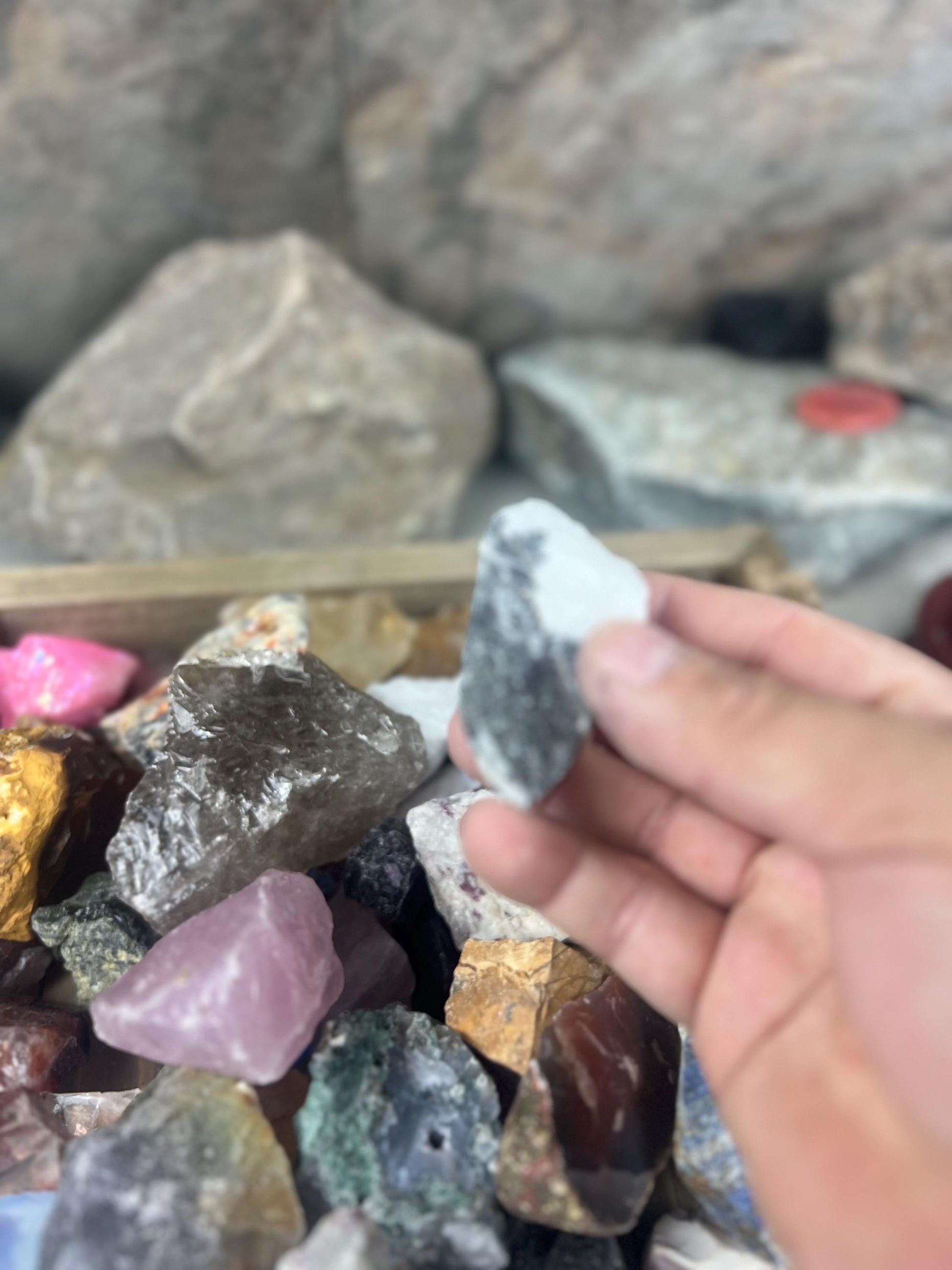 Mystery Crystal & Gemstone Bag: Agate, Jasper, Quartz