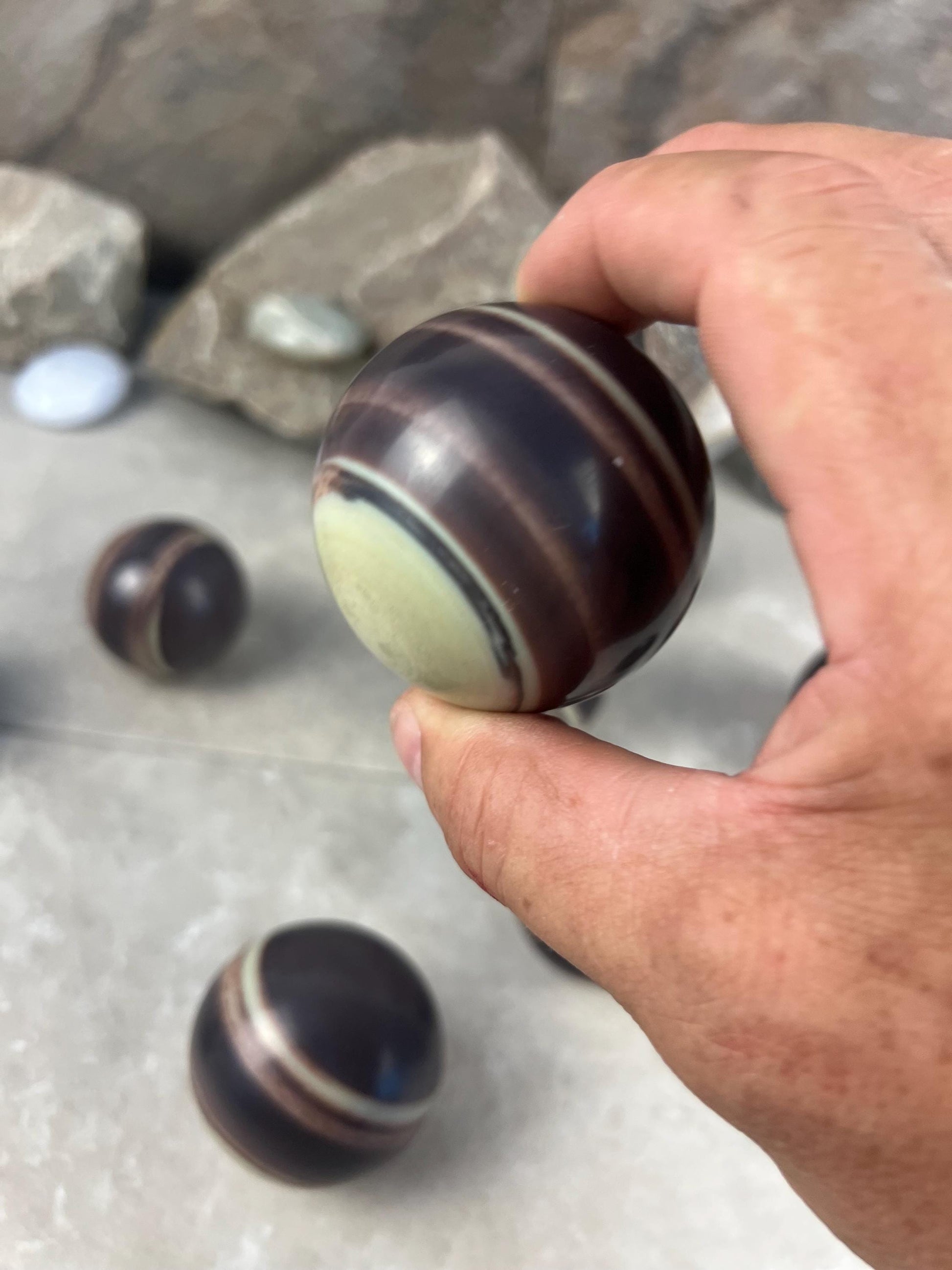 Myanmar Lavender Jade Sphere: Polished Stone, Meditation Gift