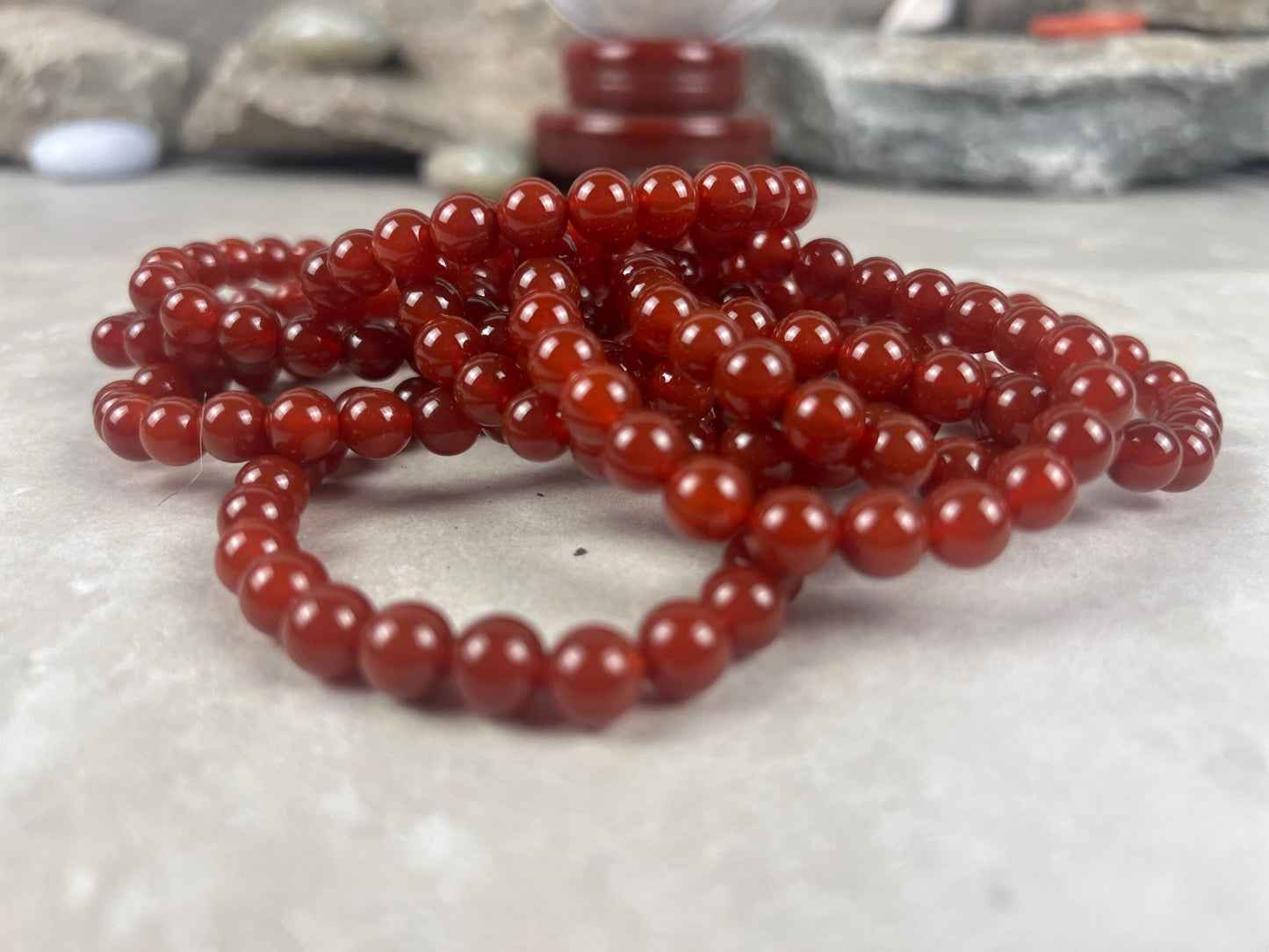 Genuine Natural Crystal 8mm Bead Stretch Bracelets A Grade Premium Natural Gemstone Gift Decor Christmas Xmas Gift Birthday Unisex