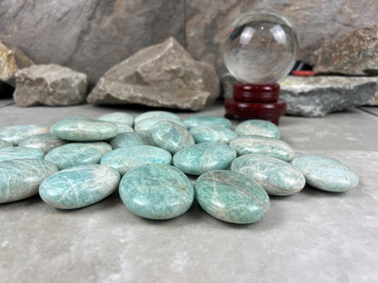 San Juan Colorado Amazonite Palm Stone Worry Pocket Stress Anxiety Home Decor Anxiety Pocket Stone