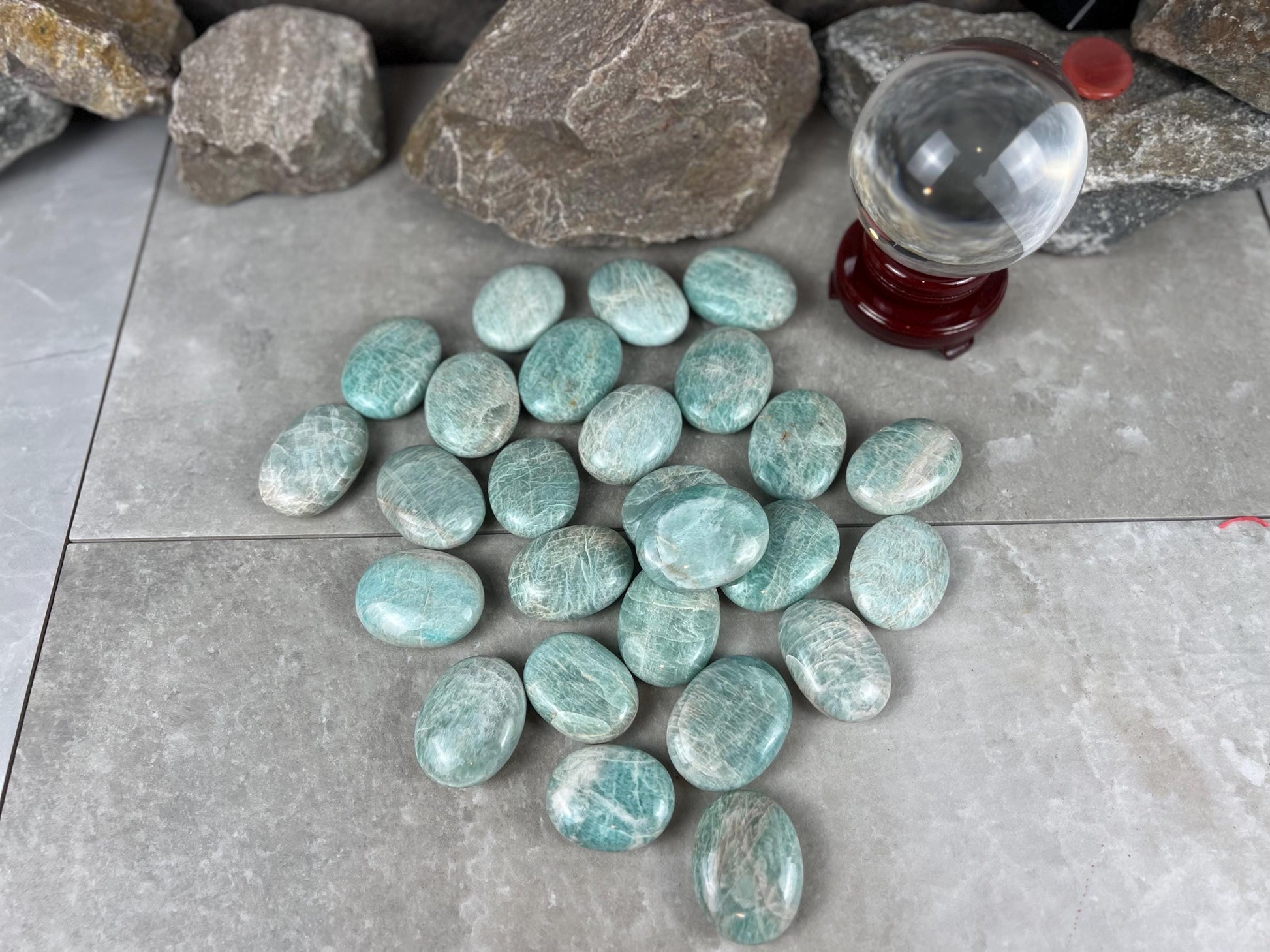 San Juan Colorado Amazonite Palm Stone Worry Pocket Stress Anxiety Home Decor Anxiety Pocket Stone