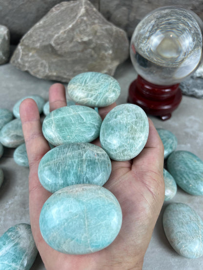 San Juan Colorado Amazonite Palm Stone Worry Pocket Stress Anxiety Home Decor Anxiety Pocket Stone