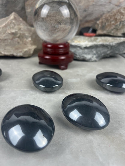 Pilbara Australian Dense Polished Hematite Palm Stone Anxiety Worry Meditation Decor Home Decor Worry Pocket Stress Anxiety Palm Stone