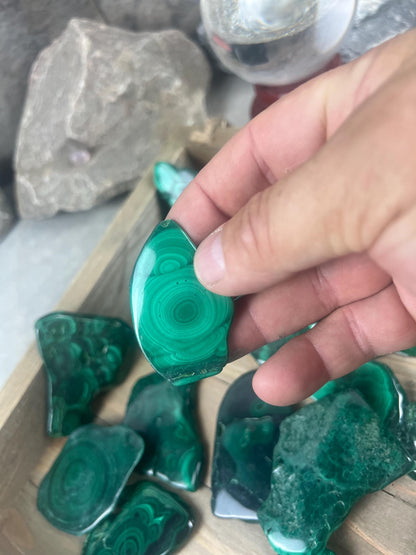 Afghan Malachite Slices Polished Display Bookmark Home Decor