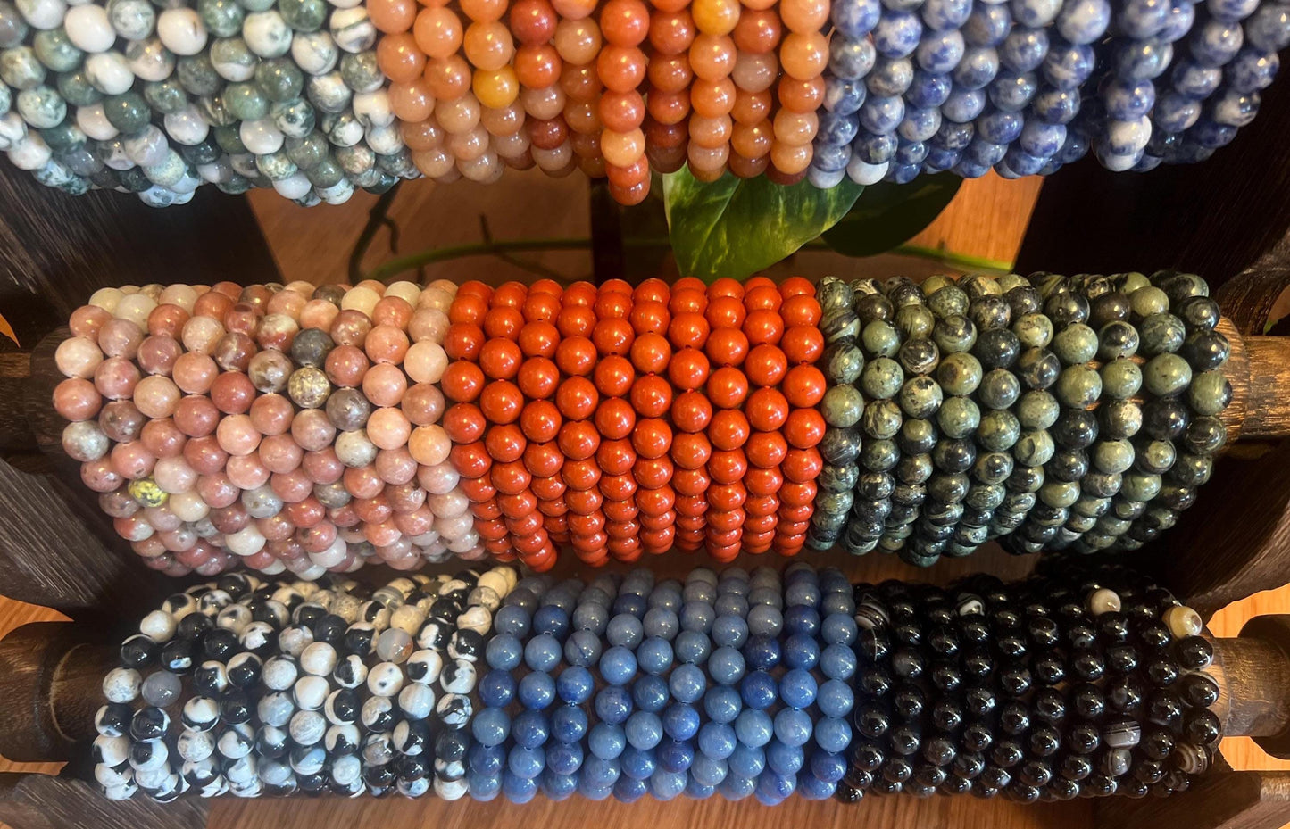 Genuine Natural Crystal 8mm Bead Stretch Bracelets A Grade Premium Natural Gemstone Gift Decor Christmas Xmas Gift Birthday Unisex