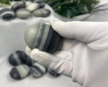 Taiji Jade Palm Stone: Polished Worry Stone, Home Decor Home Decor Worry Pocket Stress Anxiety Palm Stone