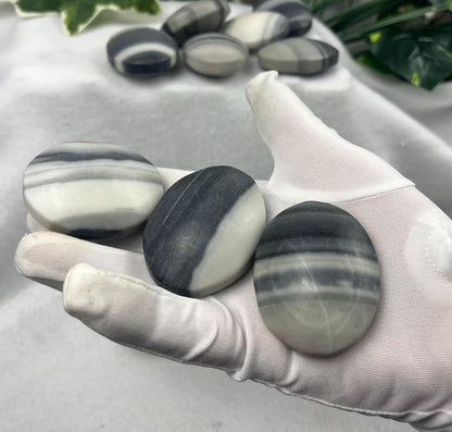 Taiji Jade Palm Stone: Polished Worry Stone, Home Decor Home Decor Worry Pocket Stress Anxiety Palm Stone