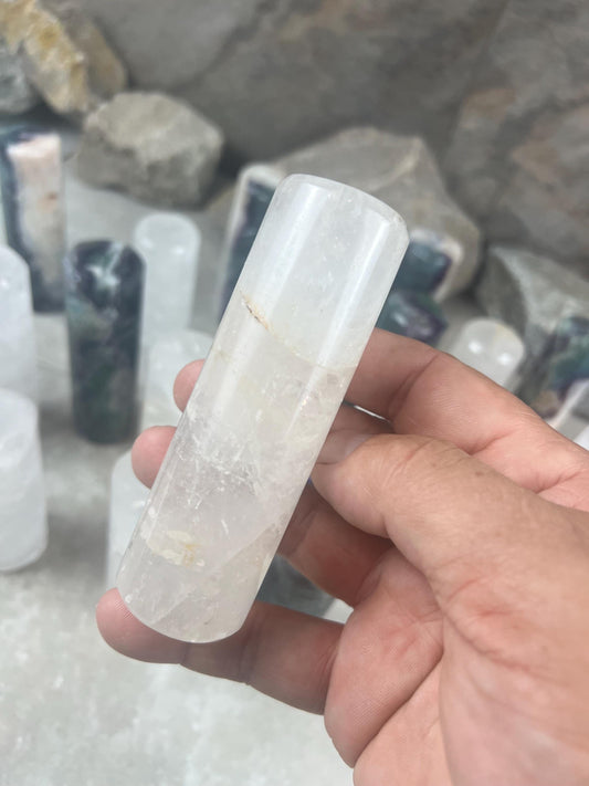 Greenland Silasumik Quartz Crystal Rods for Focus Anxiety Meditation Christmas Birthday Gift