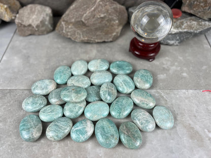 San Juan Colorado Amazonite Palm Stone Worry Pocket Stress Anxiety Home Decor Anxiety Pocket Stone