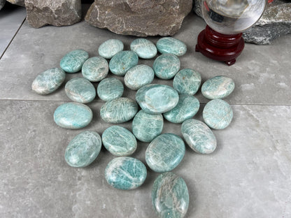 San Juan Colorado Amazonite Palm Stone Worry Pocket Stress Anxiety Home Decor Anxiety Pocket Stone