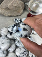 Canadian White Labradorite Palm Stone: Polished Worry Stone Home Decor Worry Pocket Stress Anxiety Palm Stone