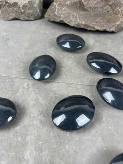 Pilbara Australian Dense Polished Hematite Palm Stone Anxiety Worry Meditation Decor Home Decor Worry Pocket Stress Anxiety Palm Stone